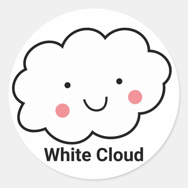 White Cloud EMS 911 Spaß Runder Aufkleber (Vorderseite)