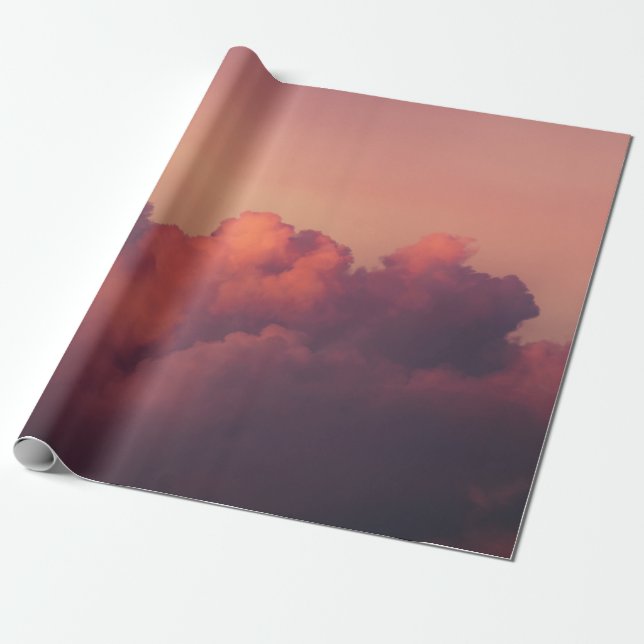 WHITE CLOUDS AND BLUE SKY GESCHENKPAPIER (Ungerollt)