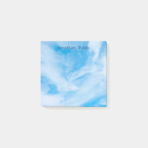 White Clouds Blue Sky Modernes Berufliches Elegant Post-it Klebezettel