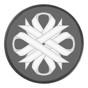 White Clover Ribbon von Kenneth Yoncich Eishockey Puck