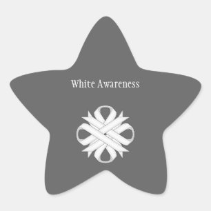 White Clover Ribbon von Kenneth Yoncich Stern-Aufkleber