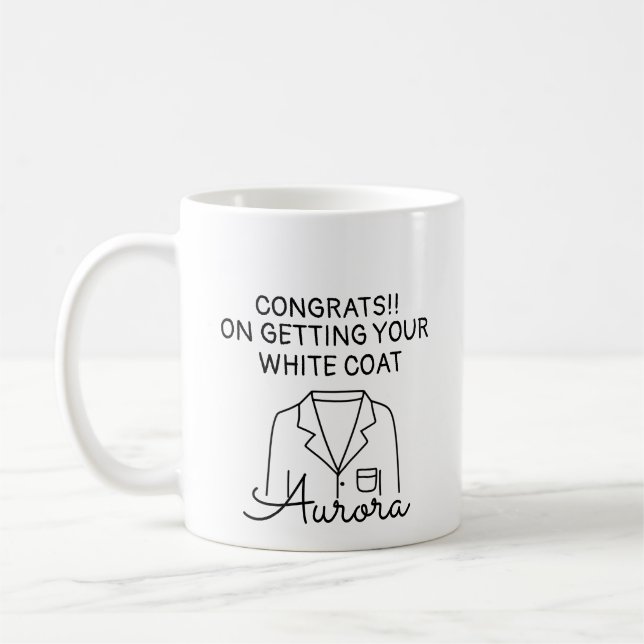 White Coat Ceremony, Medical Student, Pharmacist Kaffeetasse (Links)