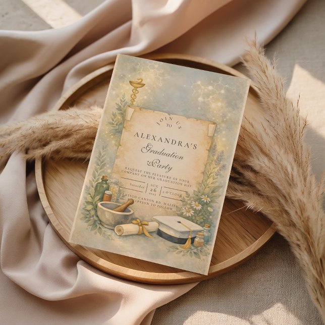 White Coat Pharmacy Graduation Einladung (Von Creator hochgeladen)