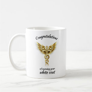 White Coat Zeremonie Gold Medical Kaffeetasse