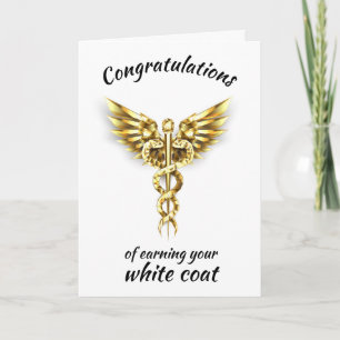 White Coat Zeremonie Gold Medical Karte