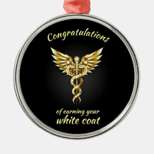 White Coat Zeremonie Gold Medical Ornament Aus Metall
