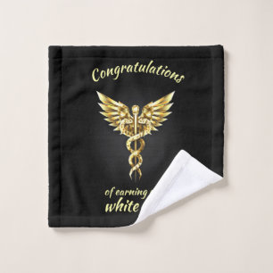 White Coat Zeremonie Gold Medical Waschlappen
