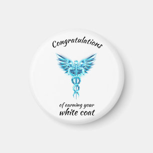White Coat Zeremonie Kristall Medical Magnet