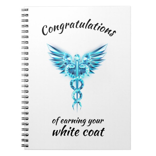 White Coat Zeremonie Kristall Medical Notizblock (Vorderseite)