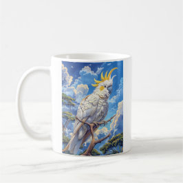 White cockatoo kaffeetasse