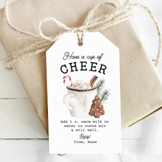 White Cocoa Cheer Geschenkanhänger