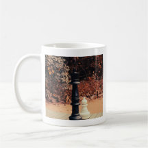 White Coffee Tasse Slay King Chess mit Pawn