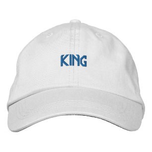 White Color KING Wunderbar beeindruckend Supreme-H Bestickte Baseballkappe