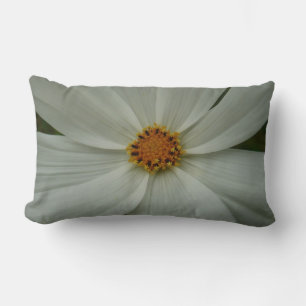 White Cosmos Sommer-Wildblume Lendenkissen