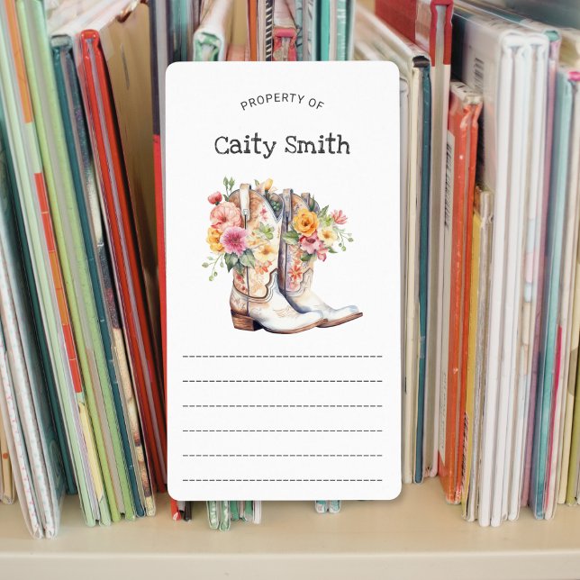 White Cowgirl Stiefel mit Blume Eigentum von (Von Creator hochgeladen)