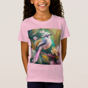 White Creush Blush Schwanz Jay Fantasy Bird T-Shirt