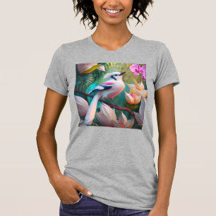 White Creush Chested Fantasy Bird T-Shirt