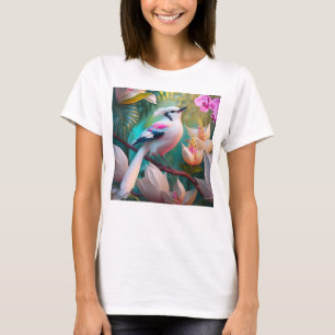White Creush Chested Fantasy Bird T-Shirt