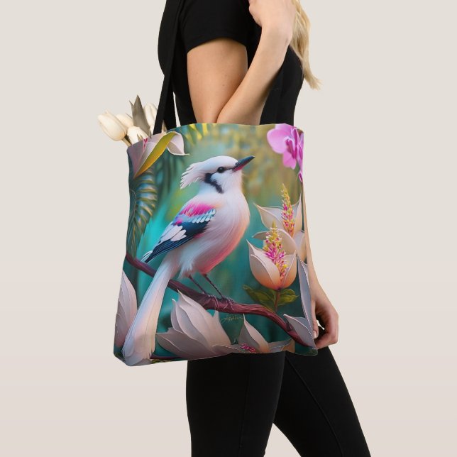 White Creush Chested Fantasy Bird Tasche (Von Nahem)