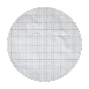 White Crumpled Paper Blue Lines Schneidebrett