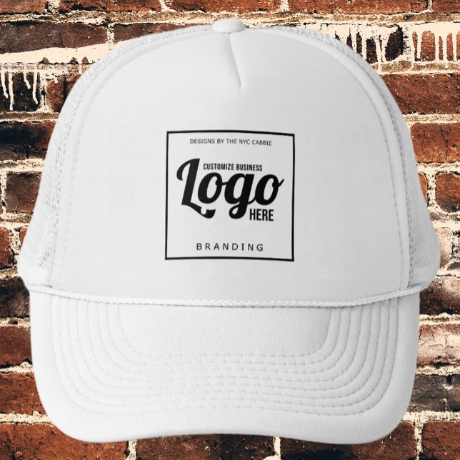 White Custom Logo Hat Truckerkappe (white custom logo hat)
