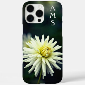 White Dahlia Blume Personal Initials Case Mate SA