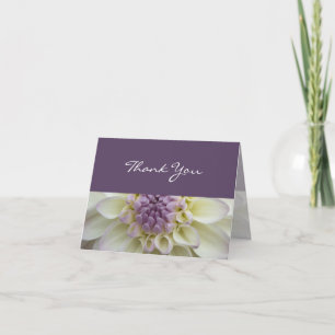 White Dahlia ・ Dankeschön Karte
