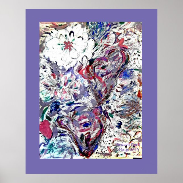 White Dahlia Poster (Vorne)