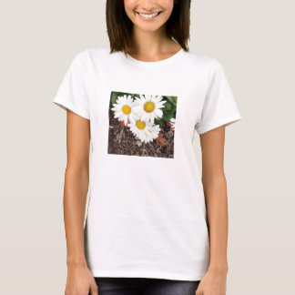 White Daises Womens T - Shirt
