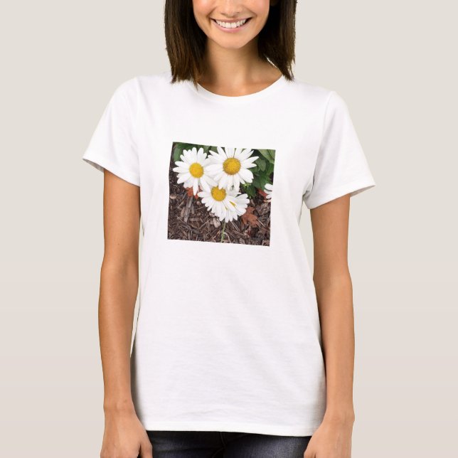 White Daises Womens T - Shirt (Vorderseite)