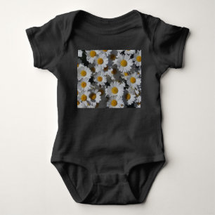 White Daisies Baby Strampler