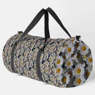 White Daisies Duffle Bag
