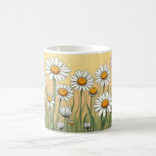 White Daisies Kaffeetasse