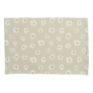 White Daisies: Nahtlose Klarbild-Norm Kissenbezug