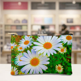 White Daisies Pouch Zubehörtasche