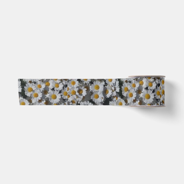 White Daisies Satinband (Vorderseite)