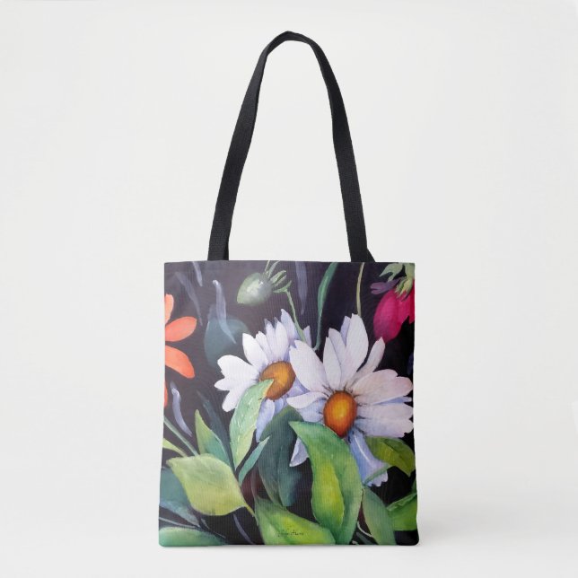 White Daisies Tasche (Vorderseite)