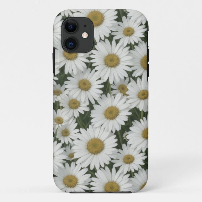 White Daisis Phone Case (Rückseite)