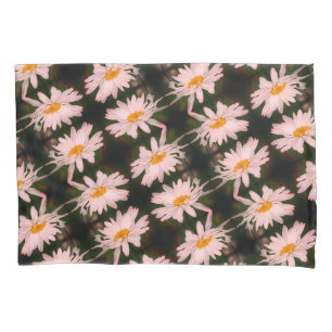 White Daisy Blume Abstraktes Muster Kissenbezug
