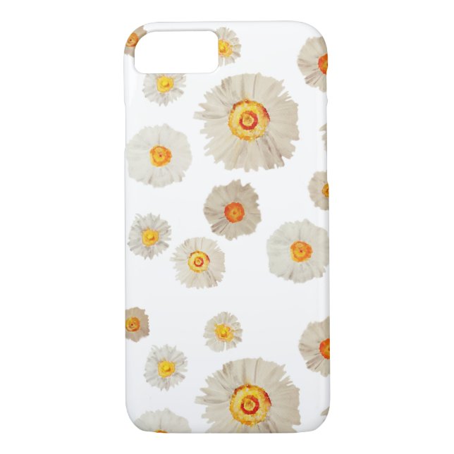 White Daisy Blume Apple iPhone 8/7, selten dort Case-Mate iPhone Hülle (Rückseite)