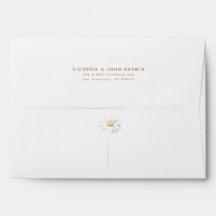 White Daisy Blume Elegante Boho Moderne