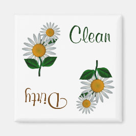 White Daisy Blume Geschirrspülmaschine Magnet