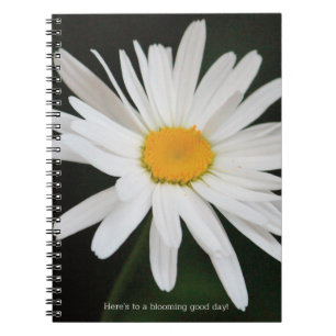 White Daisy Blume Notizblock