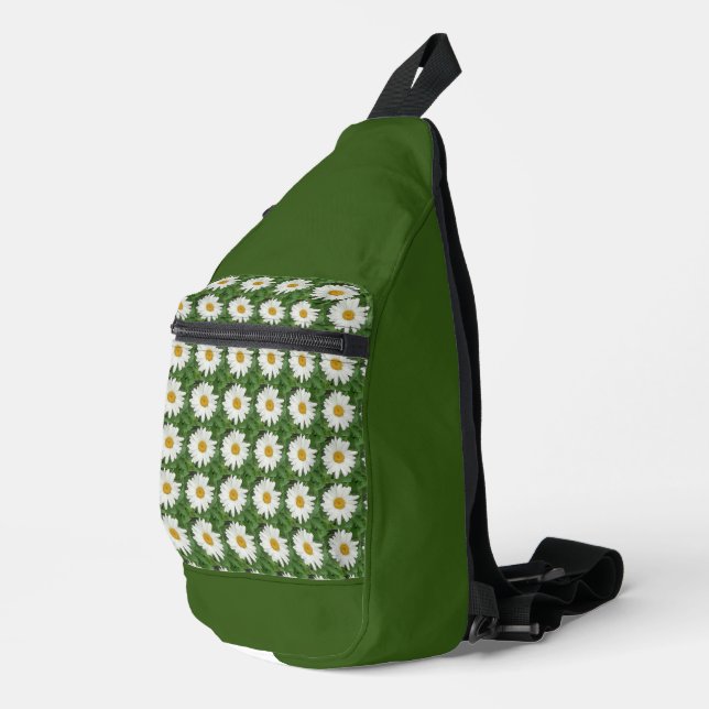 White Daisy Crossbody Bag (Rechte Ecke)