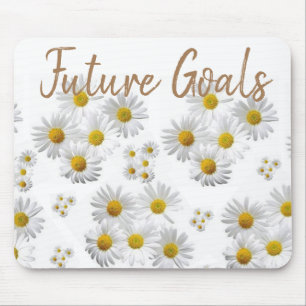 White Daisy Floral Mouse Pad! Mousepad