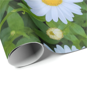 White Daisy Garden Geschenkpapier