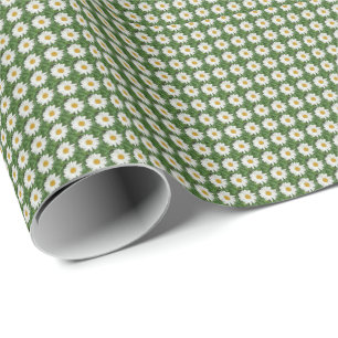 White Daisy Geschenkpapier