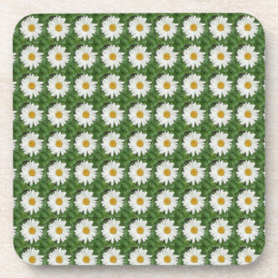 White Daisy Plastic Untersetzer