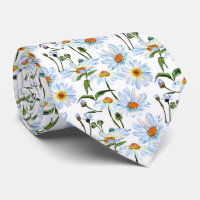 White Daisy Print Muster