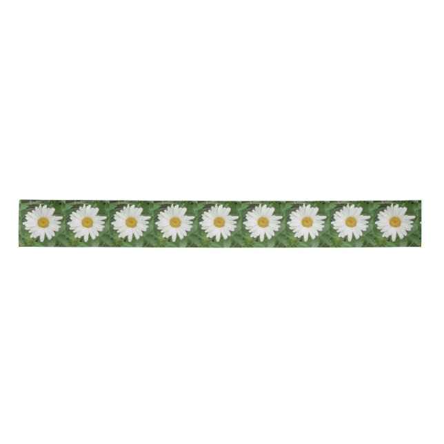 White Daisy Satinband (Vorderseite)